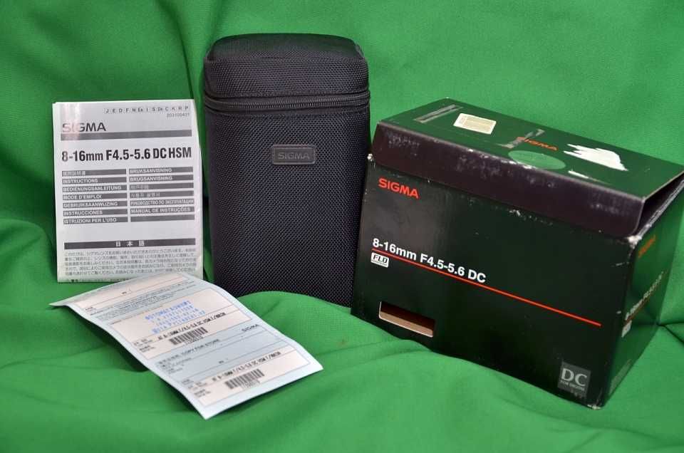 Sigma 8-16mm,4.5-5.6 AF DC HSM для Nikon, пробег 100 снимков! Найкращий ширік для Nikon. Стан нового!