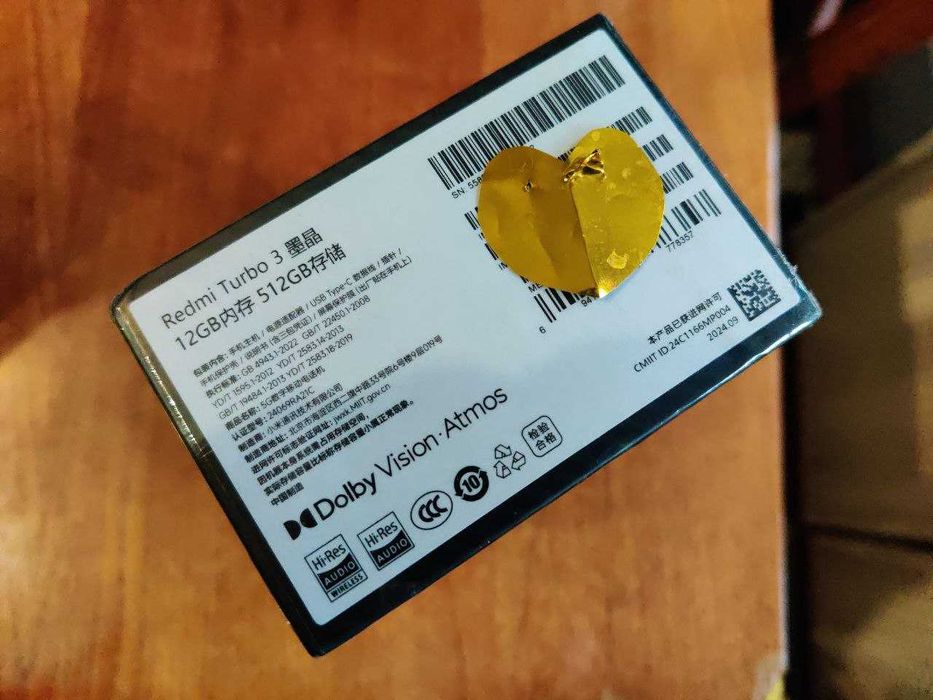 Redmi Turbo 3 12/512Гб, Black, Snapdragon 8s Gen 3, 90W (Poco F6)