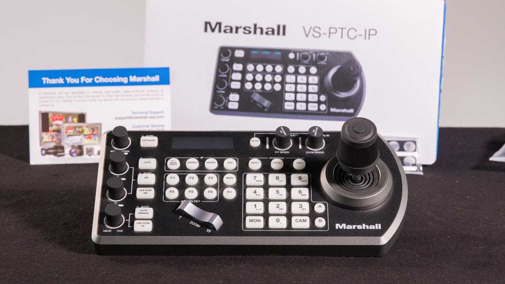 Controlador de joystick VS-PTC-IP para câmaras PTZ