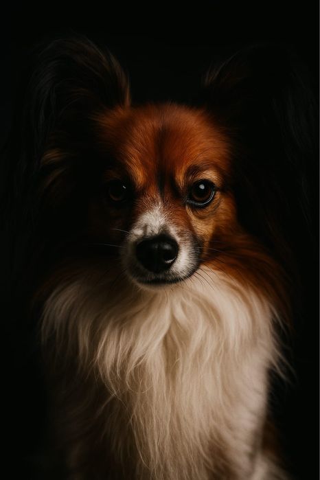 Вʼязка,  пес, собака, кабель - Папійон / Папільон