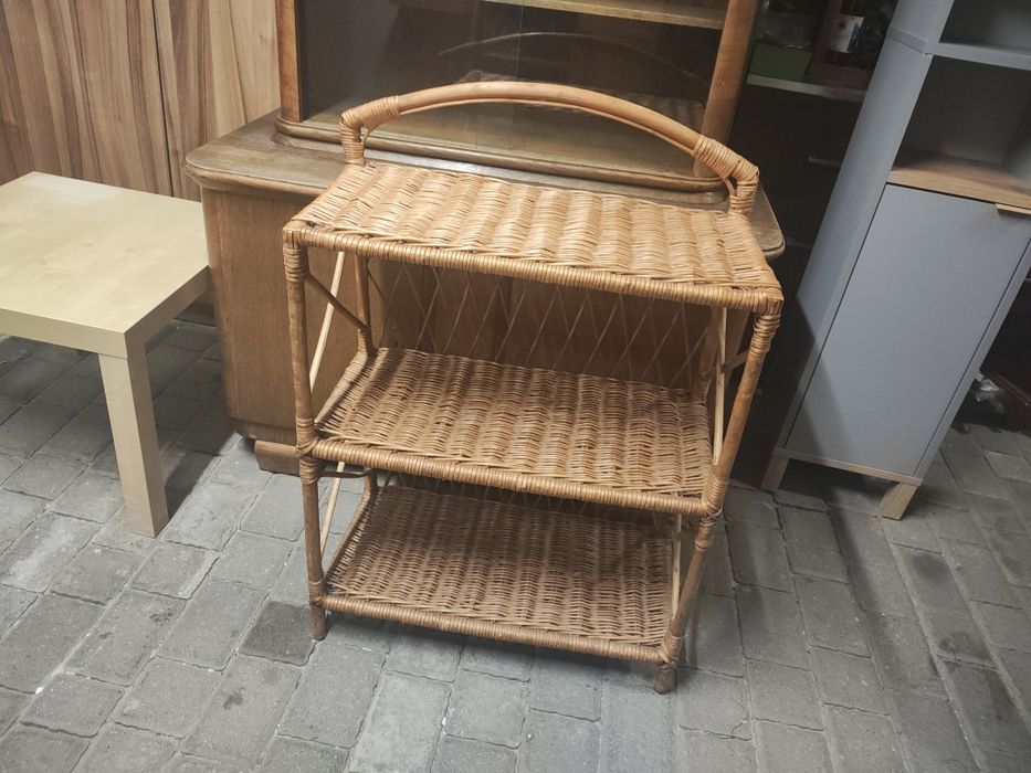 Regał rattanowy 3 półki