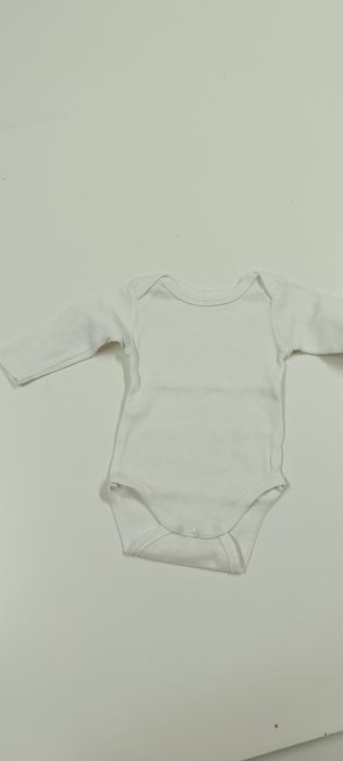 Baby Bodysuit for 1-Month-Old. White Color
