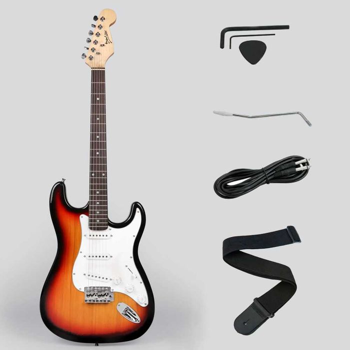 Электрогитара Deviser L-G1 ST BK (кабель, ремень, медиатор, тремоло)