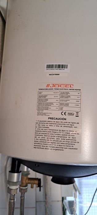 Termoacumulador da jocel com 2 bichas