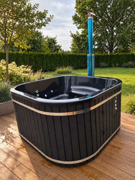 JACUZZI OGRODOWE Balia ogrodowa Premium 2m JAKUZZI 6-8os JACUZZI Piec 26 kW Hydromasaż LED