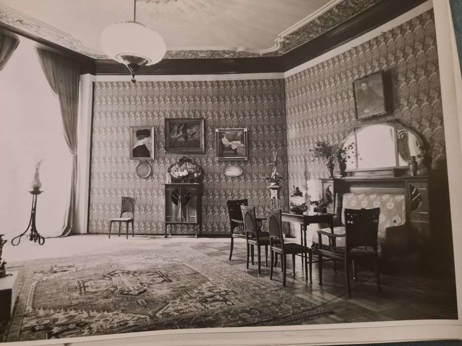 Duże lustro szafki secesja art deco biedermeier