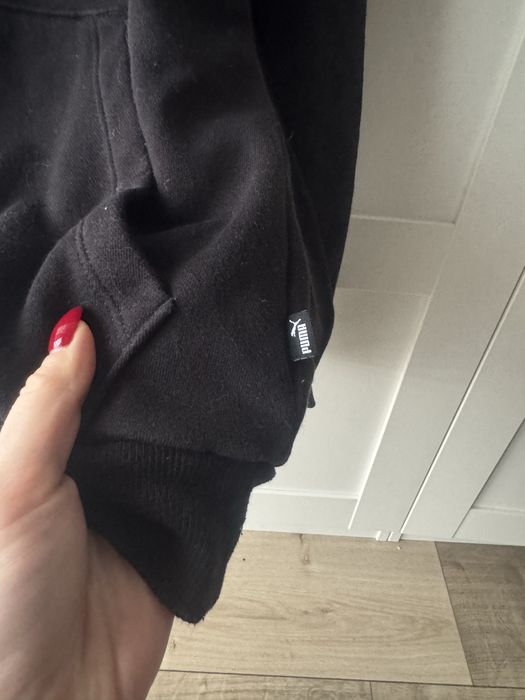Bluza czarna z kapturem Puma jak nowa
