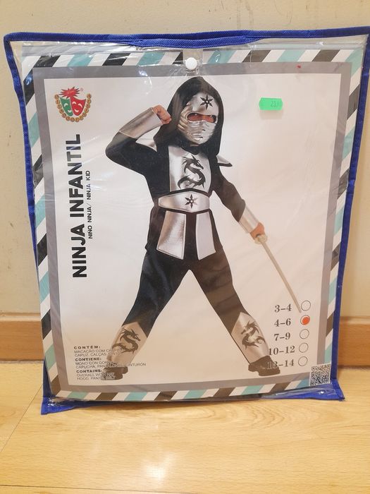 Disfarce de Ninja Infantil 4-6 anos