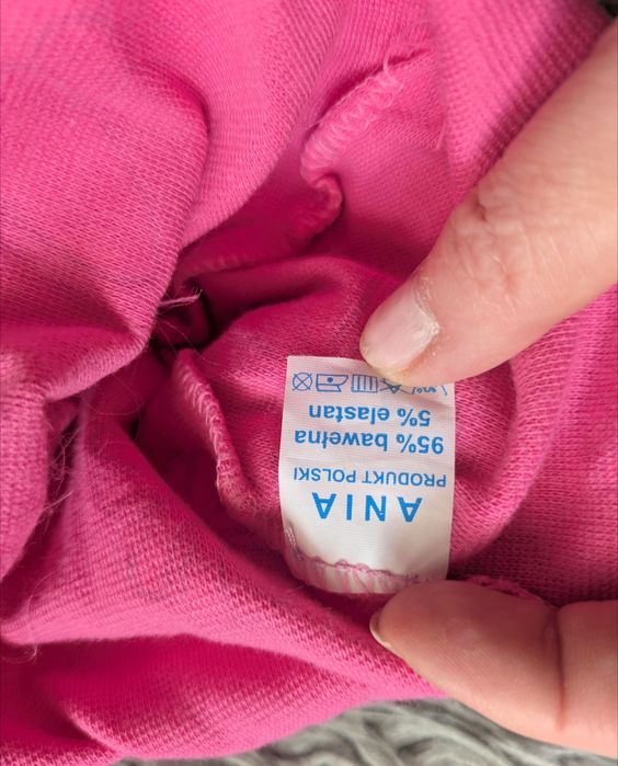 Czapka wiosenna dziewczęca komplet komin rozmiar 110-116