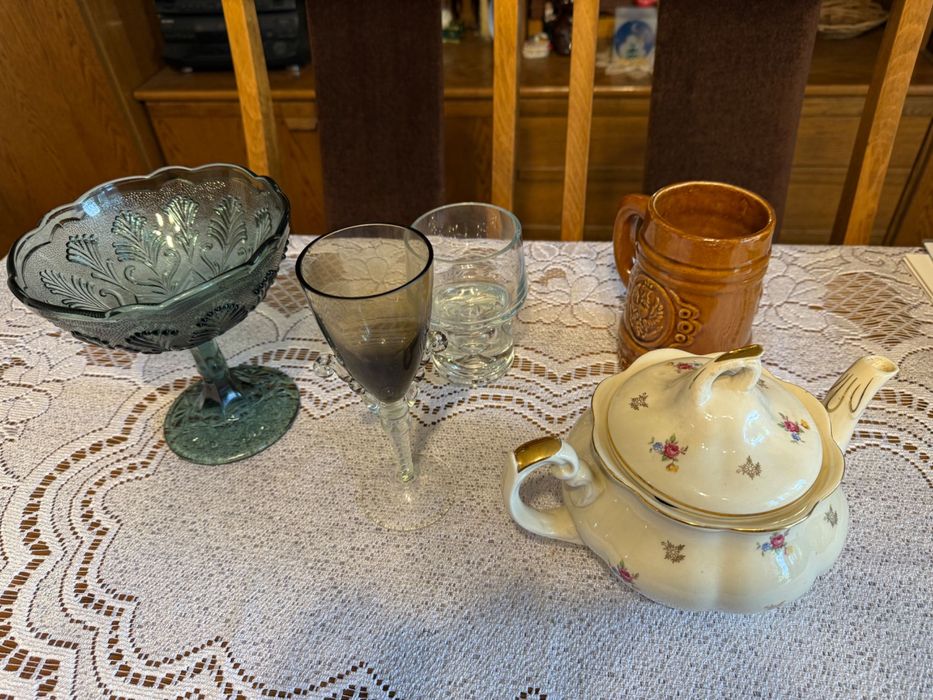 Szklo artystyczne krosno makora kolorowe szklo antyk prl