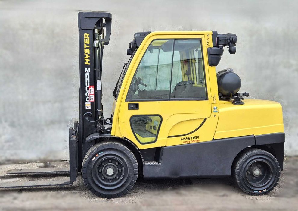 Hyster 5500kg • 2017 • maszt TRIPLEX • kabina z klimatyzacją • dwie wolne sekcje hydrauliczne • wózek widłowy, możliwy leasing, zobacz FILM