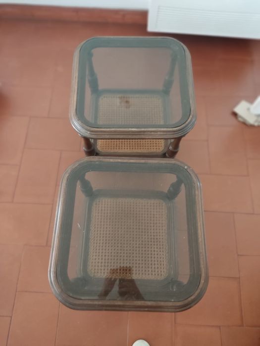 Wooden and Glass Coffee Table / Side Table64739069438595123