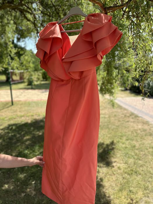 elegancka sukienka na wesele, atelier Kuciński