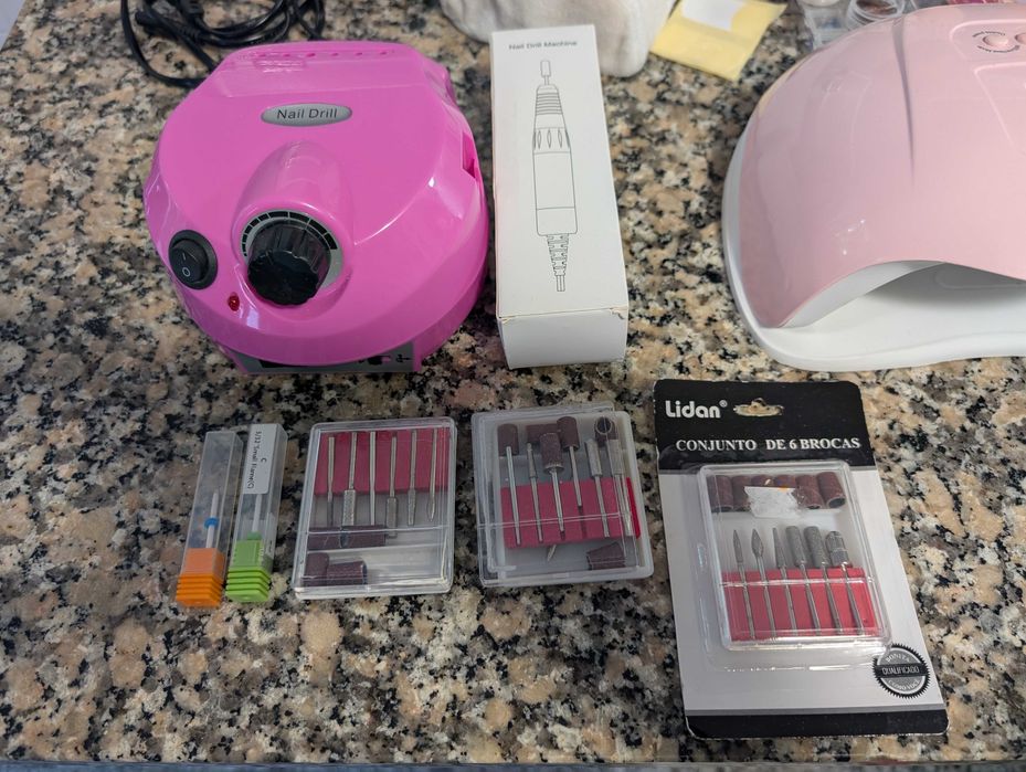 Kit de lixadeira elétrica profissional para unhas