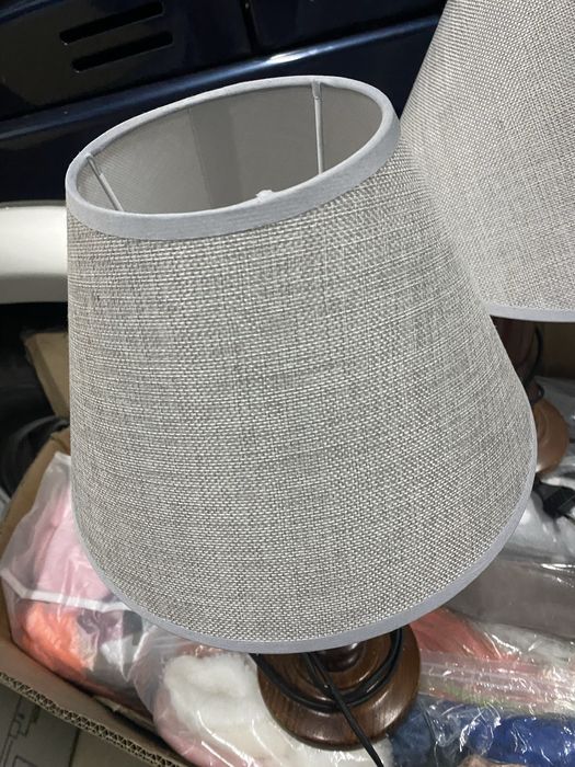 Candeeiros com abajur em tecido