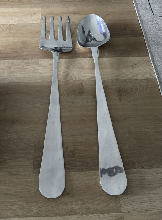 Coleção garfo e colher gigantes