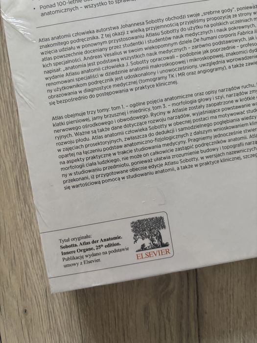 Atlas anatomii czlowieka Sobotta TOM 2