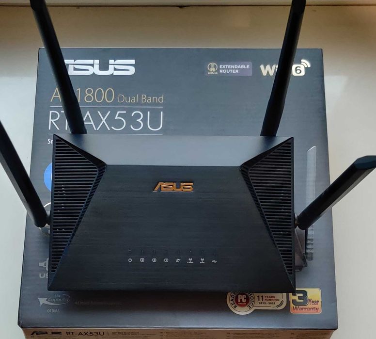Маршрутизатор Asus RT-AX53U AX1800