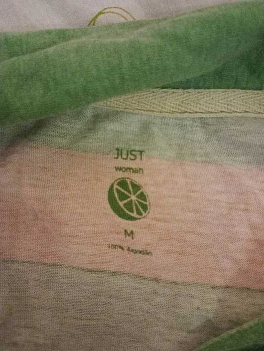 Polo laranja e verde