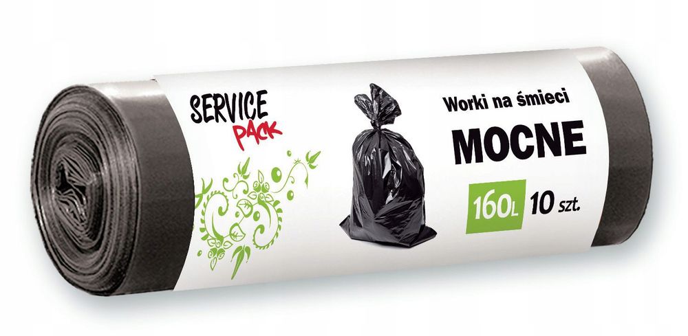Sp worki na śmieci mocne ldpe 160l 10szt