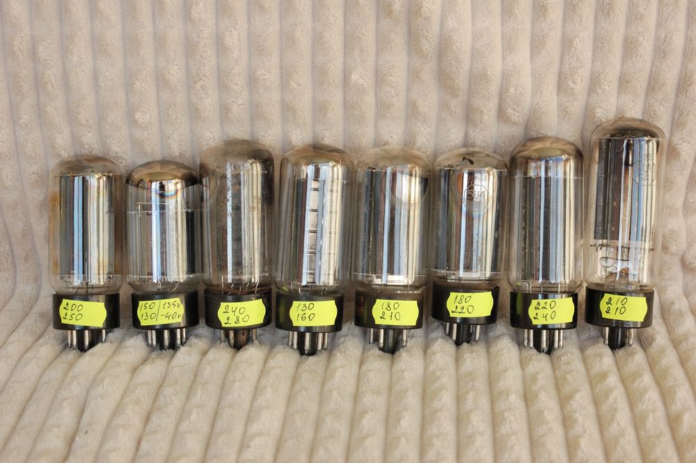 Радіолампи 6SN7 6Q7 5U4G 5687 6080 6Ф5М General Electric радиолампы