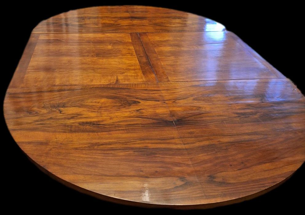 Stół art deco duży + 8 krzeseł