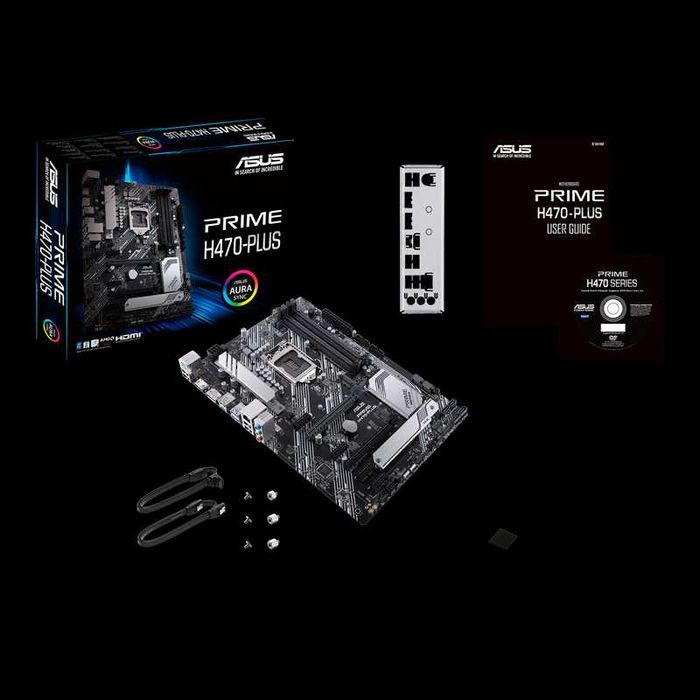 Motherboard ASUS PRIME H470-PLUS (LGA 1200) + Opção CPU e Montagem PC
