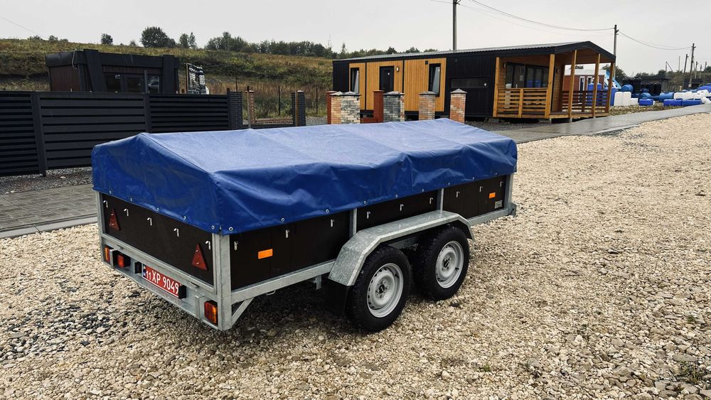 Прицеп легковий двохосний 3 х 1,5м борт 40см оцинкований, категорія В