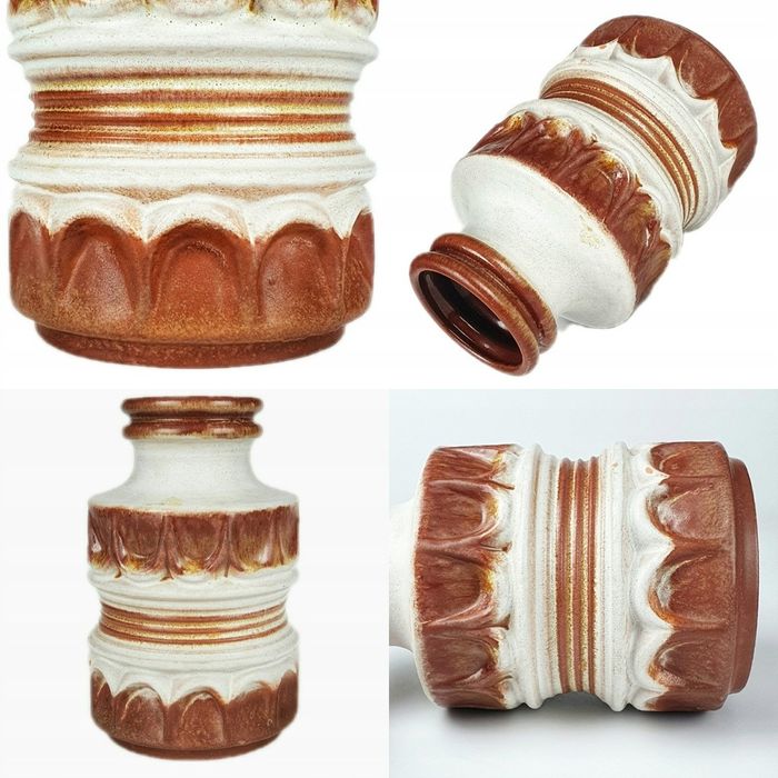 Oryginalny Ceramiczny Wazon Carstens Tonnieshof W- Germany Lata 60