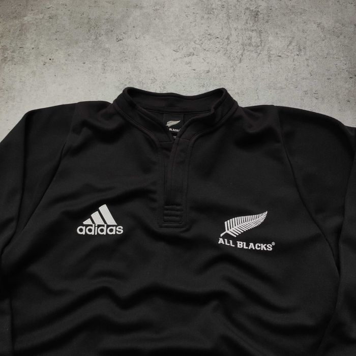MĘSKA Bluza Adidas Sportowa Haft Logo All Blacks Rugby Adidas Clima