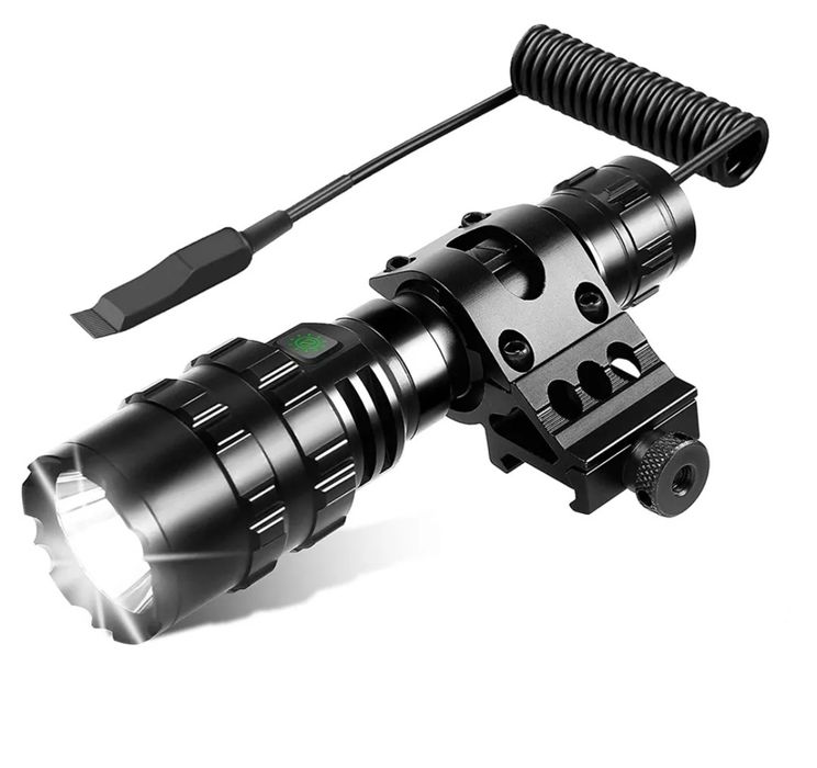 Lanterna tática Led adaptador fixação interruptor com cabo extensível