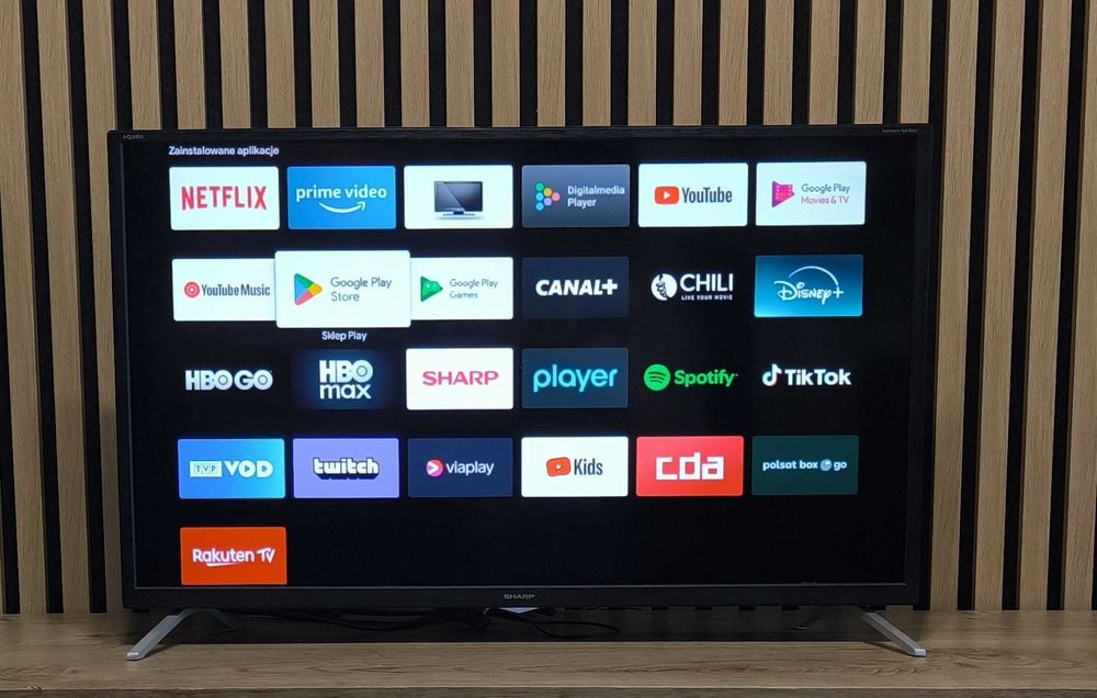 32 CALI TV SHARP LED Android TV HDR DVB-T2 HEVC + Kabel Hdm i+ Upominek +