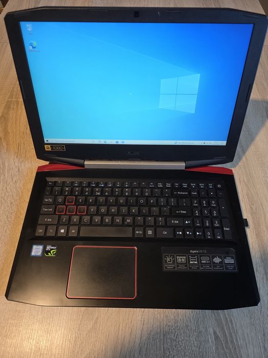Laptop gamingowy Acer VX 15 i5 7300hq/ GTX 1050 4gb/ ram 8gb/ SSD 180gb/ HDD 1000gb/