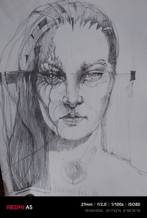 Grafite em papel, original