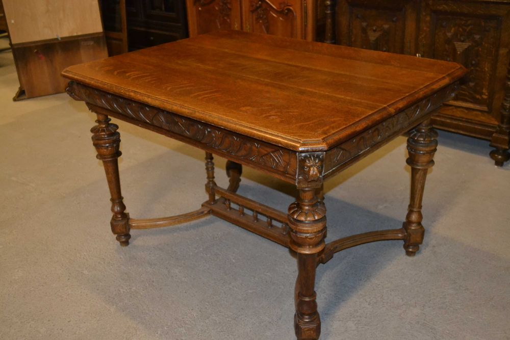 stół neorenesansowy .1900 . dąb