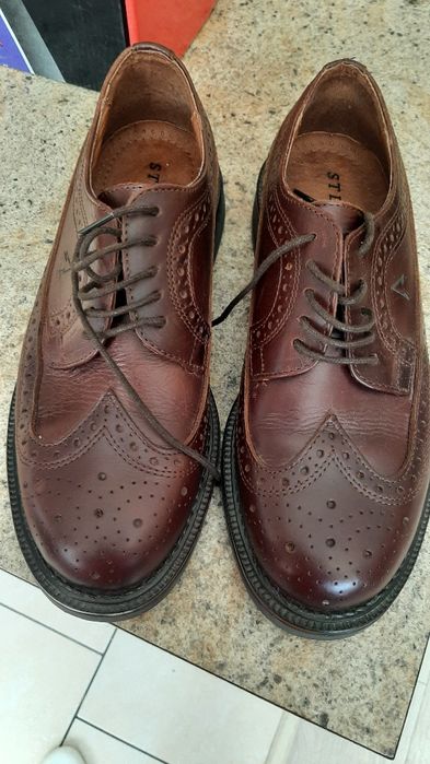 buty skórzane brązowe Stenmark 41