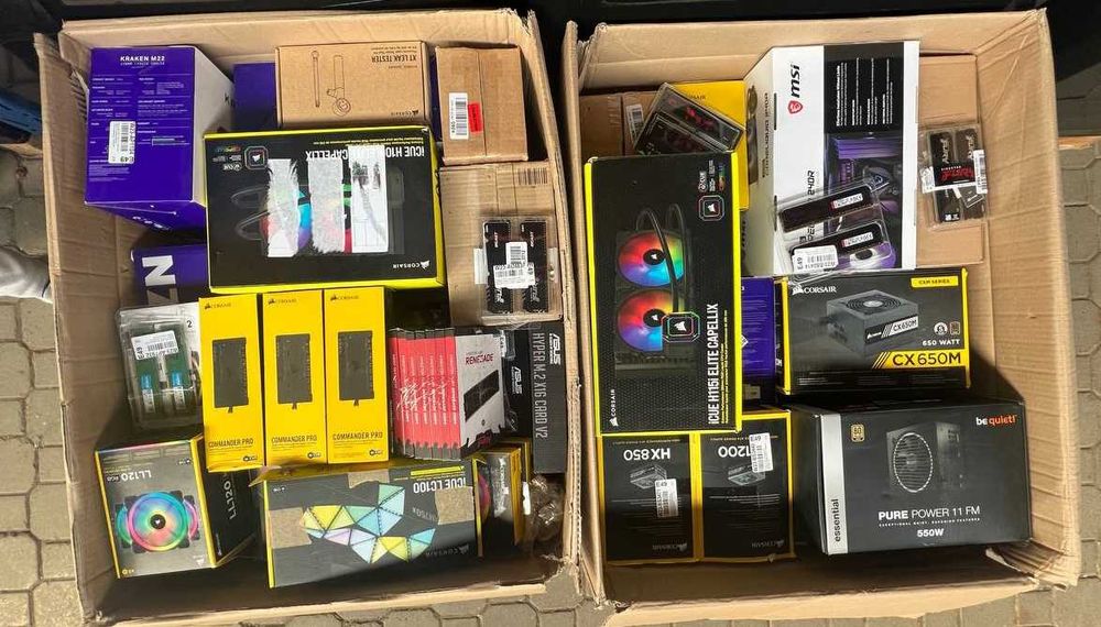 ОПТ Комп'ютерні комплектуючі з Амазону: Asus Kingston Msi - 1500 шт