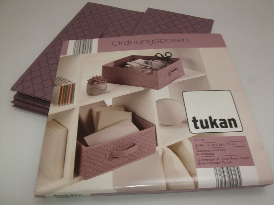 Pojemnik SKŁADANY PUDEŁKO 2 szt do Przechowywania 28x28x13cm ORGANIZER