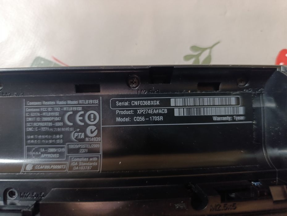 Ноутбук hp Compaq cq56