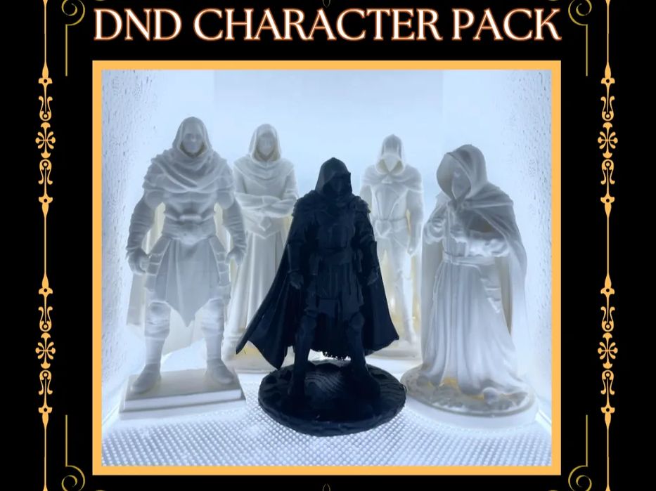 Pack Inicial Dungeons & Dragons (DND) 5 Miniaturas64585165896193120