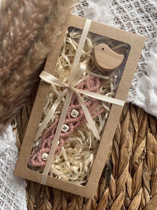 Zawieszka do smoczka makrama