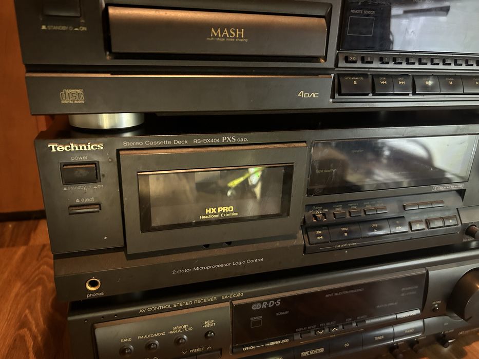 Wieża Technics Cd Deck Wzmacniacz