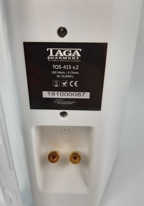 Głośnik zewnętrzny Taga TOS-415 v.2 white głośnik instalacyjny para