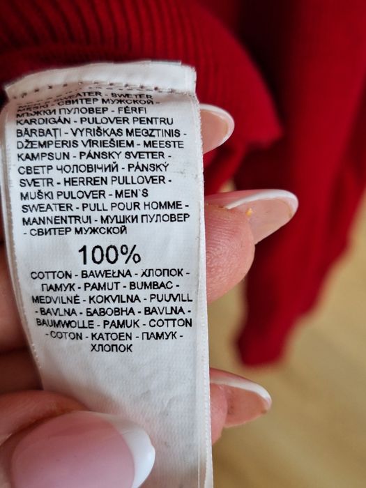 Sweter bordowy męski  XL