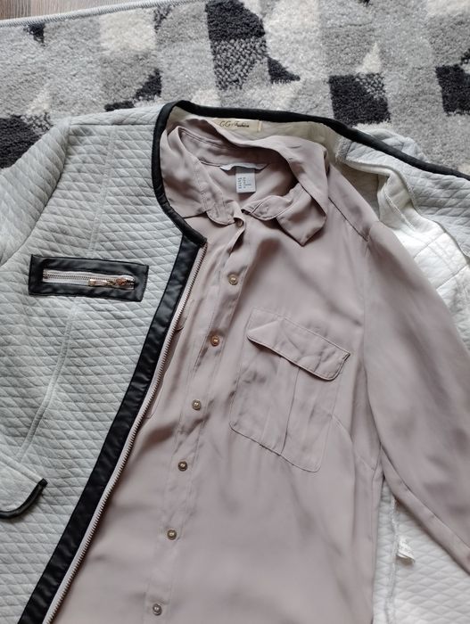 Zestaw H&M spodnie, bluzka,  M/L.