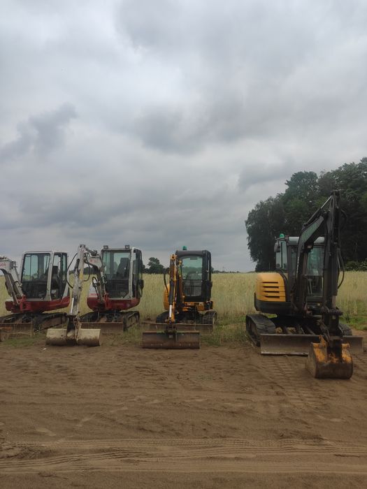 Wynajem minikoparki 1-9t bez operatora wozidło miniładowarka młot