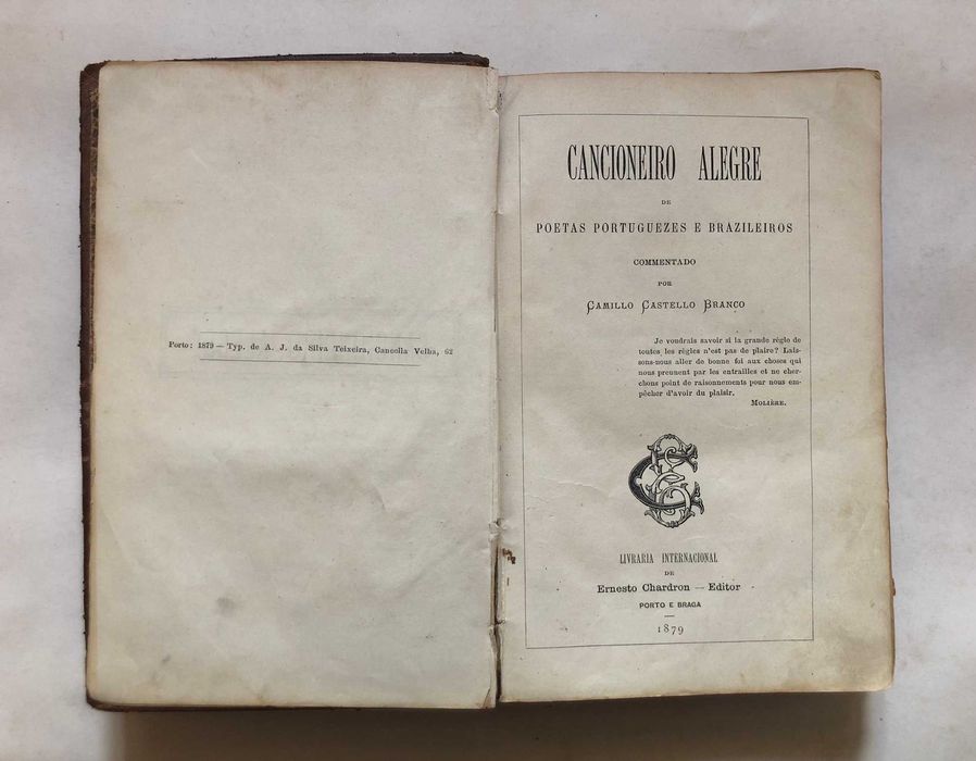 Cancioneiro Alegre de Poetas Portuguezes e Brazileiros - Camilo