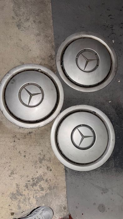 3 tampões mercedes originais 15"