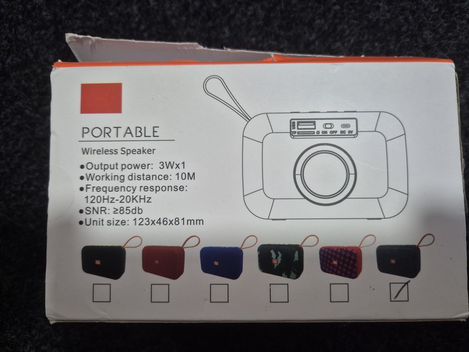 Coluna Portatil sem Fios TG506