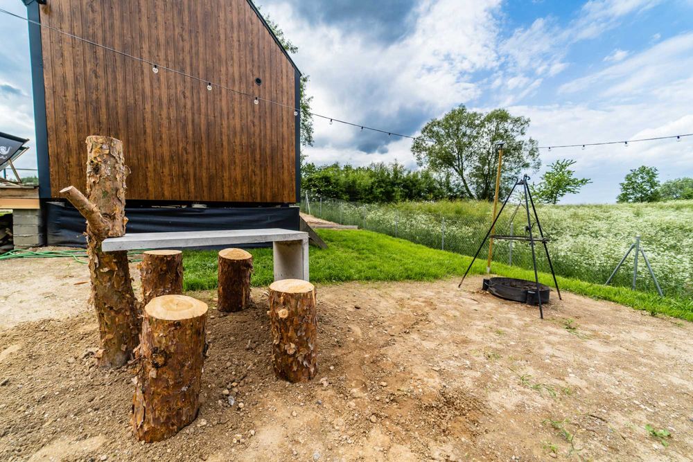 Domek nad jez. 6 os.- jacuzzi, pomost, łódka, kajak, deska SUP